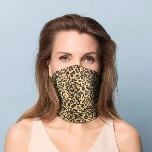 Image of Leopard Print Neck Scarf Face Covering