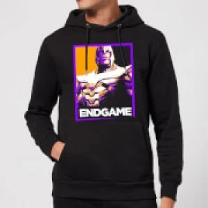 Image of Avengers Endgame Thanos Poster Hoodie - Black