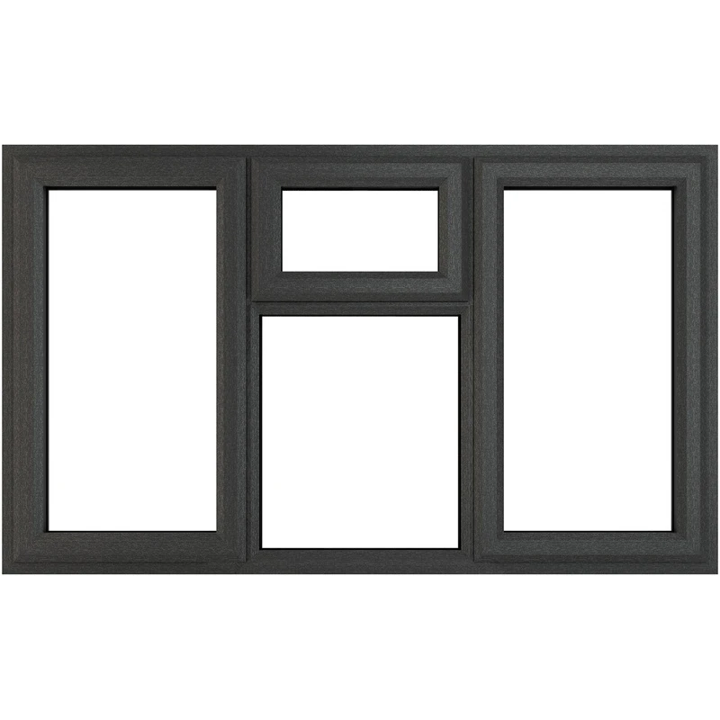 Image of Crystal Triple Glazed Window Grey/White Lh & Rh Top 1770 X 965Mm Clear 63GWTG1770965