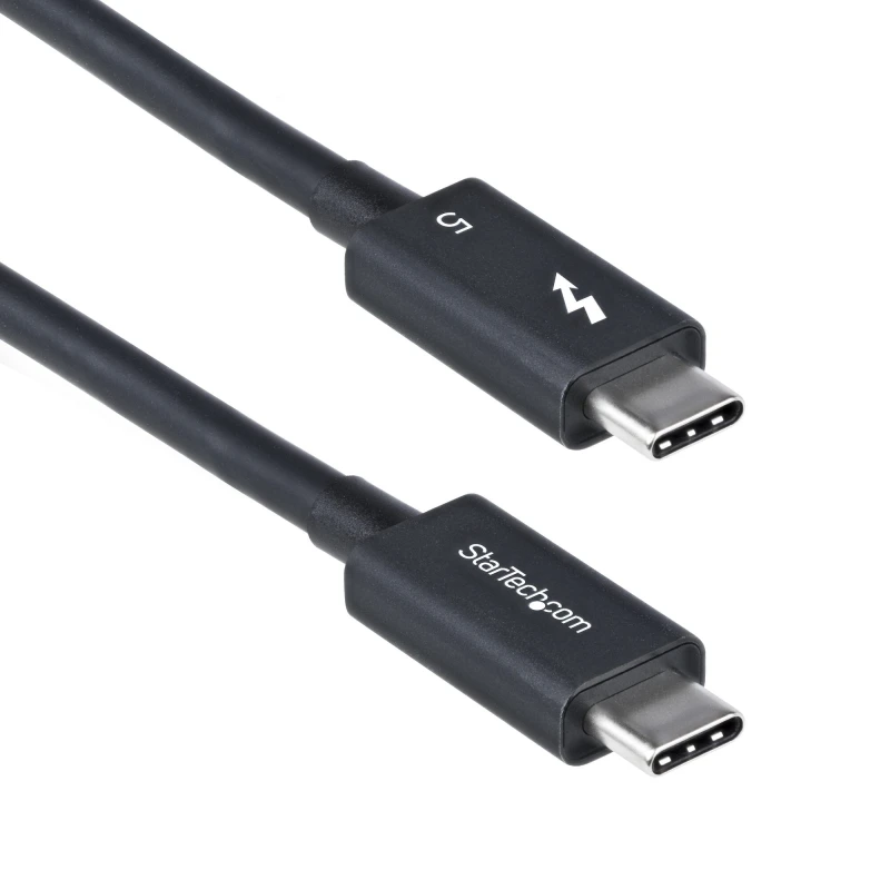Image of StarTech.com StarTech.com 1.5ft (50cm) Thunderbolt 5 Cable, 80Gbps/Up to 120Gbps, 240W PD, 8K 60Hz, Certified Thunderbolt Cable - Compatible w/Thunder
