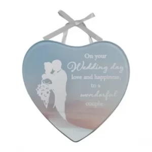 Image of Reflections Of The Heart Mini Plaque Wedding Day