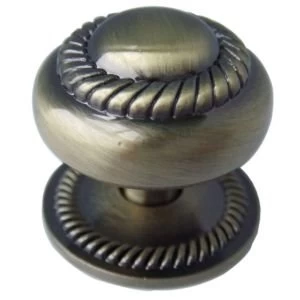 Image of BQ Round Furniture knob with backplate Pack of 1
