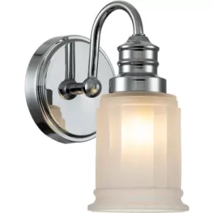 Image of Elstead Quoizel Swell Wall Lamp Polished Chrome, IP44