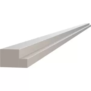 Image of Kitchen Kit Flatpack J-Pull Multi Rail Super Gloss 2745mm in Light Grey Mdf