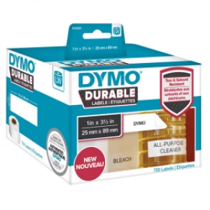 Image of Dymo 1933081 Durable Shelving Labels 89mm x 25mm 1 x 700 Labels