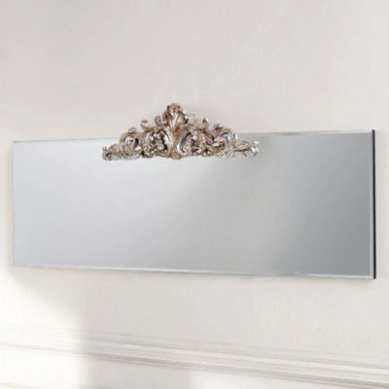 Image of Yearn Mirrors Art Deco Versatile Wall Mirror 119(w)x51cm(h) Black