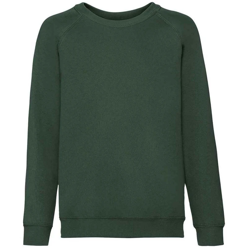 Image of Fruit Of The Loom SS8B boys's Children's sweatshirt in Green