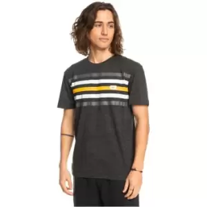 Image of Quiksilver Contest T Shirt Mens - Black