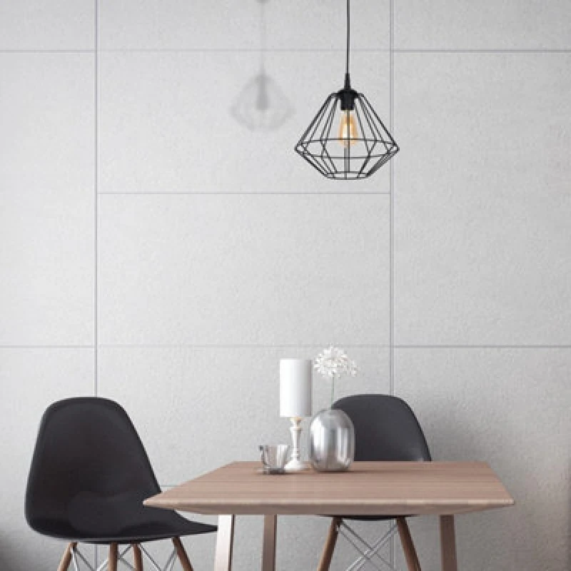 Image of Milagro Colin Black Pendant Lamp 1Xe27 Hand Made Matt Black Cage Style Lamps Creating Industrial Chic
