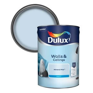 Image of Dulux Walls & Ceilings Mineral Mist Matt Emulsion Paint 5L