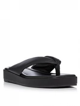 Image of Dune London Longisland Flip Flop - Black, Size 8, Women