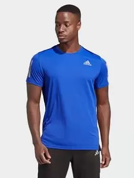 Image of adidas Performance Own The Run T-Shirt, Blue Size M Men