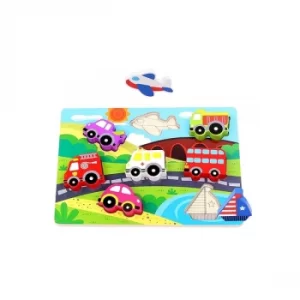 Image of Wooden Transport Chunky Puzzle