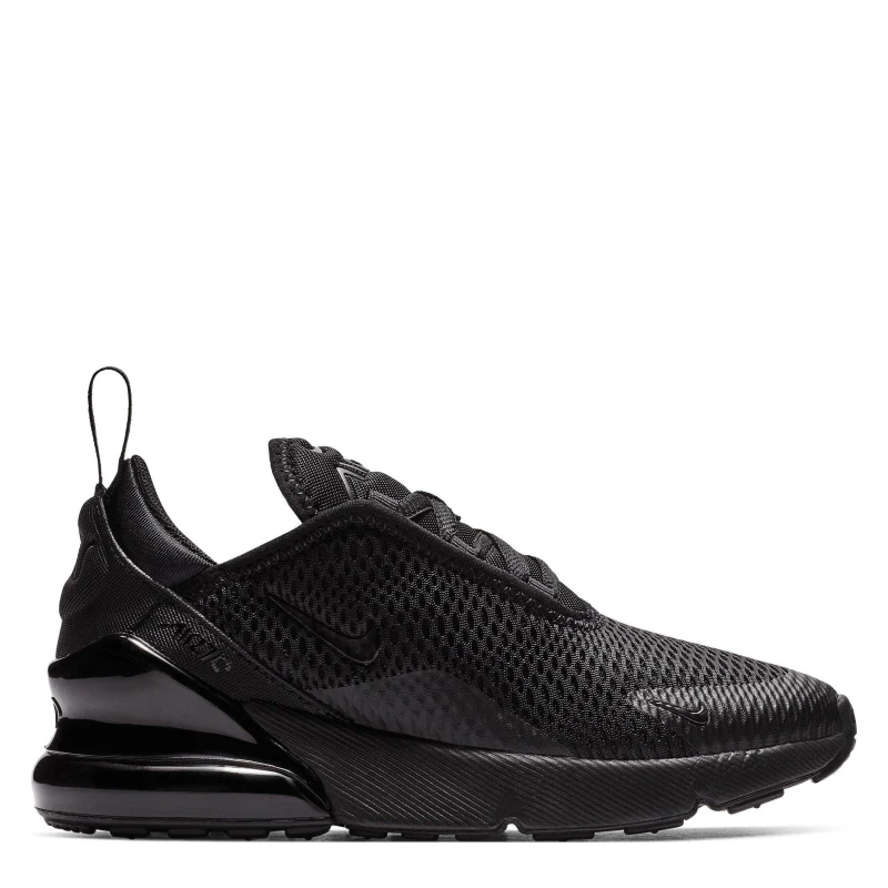 Image of Nike Air Max 270 Childrens Trainers Triple Black male 1 (33)