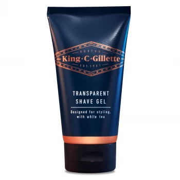 Image of King C. Gillette Mens Transparent Shaving Gel, 150ml