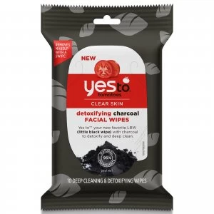 Image of yes to Tomatoes Detoxifying Charcoal Wipes (Pack of 10)