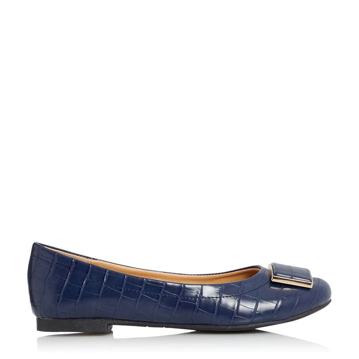 Image of Roberto Vianni Navy 'Haniya' Ballet Pumps - 3