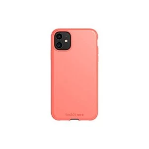 Image of Tech21 Studio Colour Apple iPhone 11, Lightweight Thin Protective Hardshell Cover - Coral