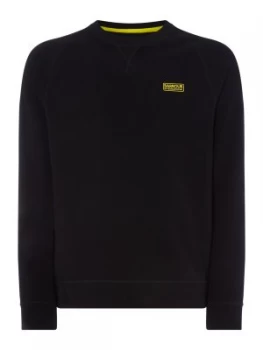 Image of Mens Barbour Essential Crew Neck Sweat Black
