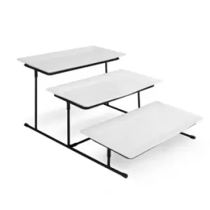 Image of 3 Tier Serving Set Platters M&W