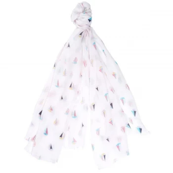 Image of Barbour Womens Sailboat Wrap Cloud