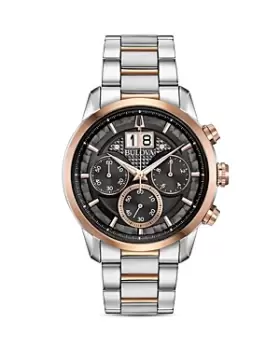 Image of Bulova Sutton Classic Big Date Gray Dial Chronograph, 44mm