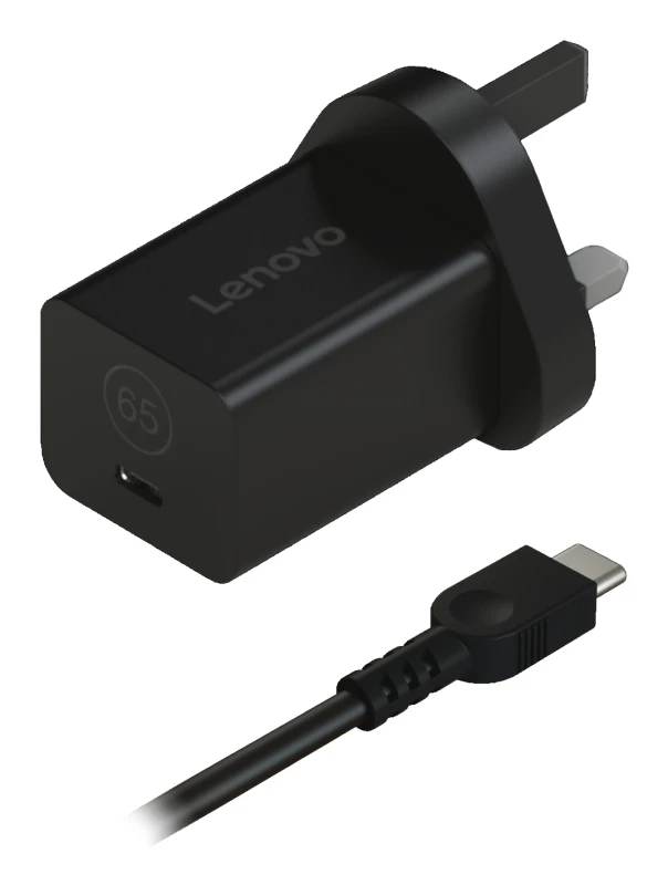 Image of Lenovo 40AWGN65UK power adapter/inverter Indoor 65 W Black