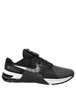 Image of Nike Metcon 8 - Black/White/Grey, Size 6, Men