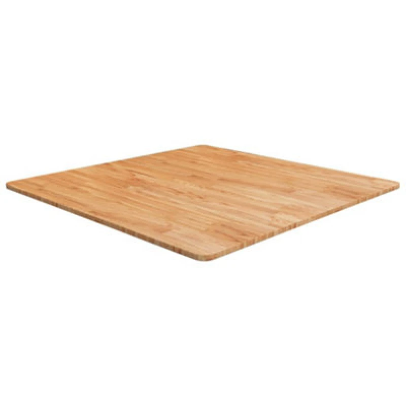 Image of Vidaxl Square Table Top Light Brown 90X90X1.5Cm Treated Solid Wood Oak, Brown 343005