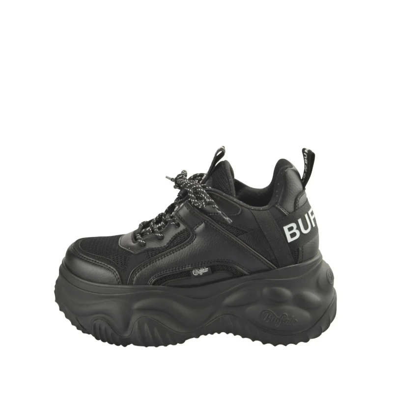 Image of Buffalo Womens Trainers Buffalo Blader Matcha - Vegan Nappa/Nubuck/Mesh Noir Female 37