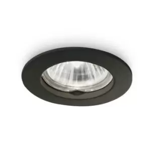 Image of Jazz Indoor Recessed Downlight Lamp 1 Light Black GU10