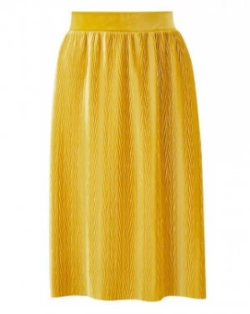 Image of Junarose Pleat Velvet Skirt