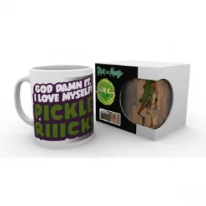 Image of Rick and Morty Rat Suit Pickle Rick Mug