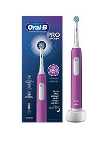 Image of Oral B Pro Junior Kids Purple Electric Toothbrush
