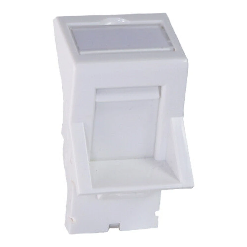 Image of Cablenet Cablenet LJ6C Angled Shutter For Keystone Jack White 72-3756
