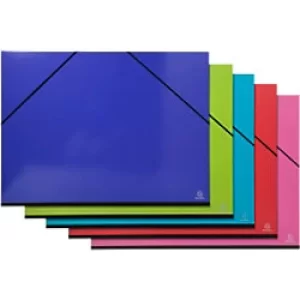 Image of Exacompta Art Folder 25829E Cardboard 520mm x 720mm Assorted Pack of 5