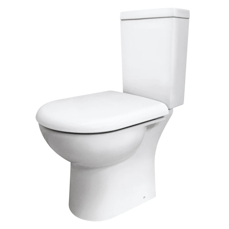 Image of Balterley Toilet Pan with Cistern and Fittings , 745 x 360 x 620mm, White White