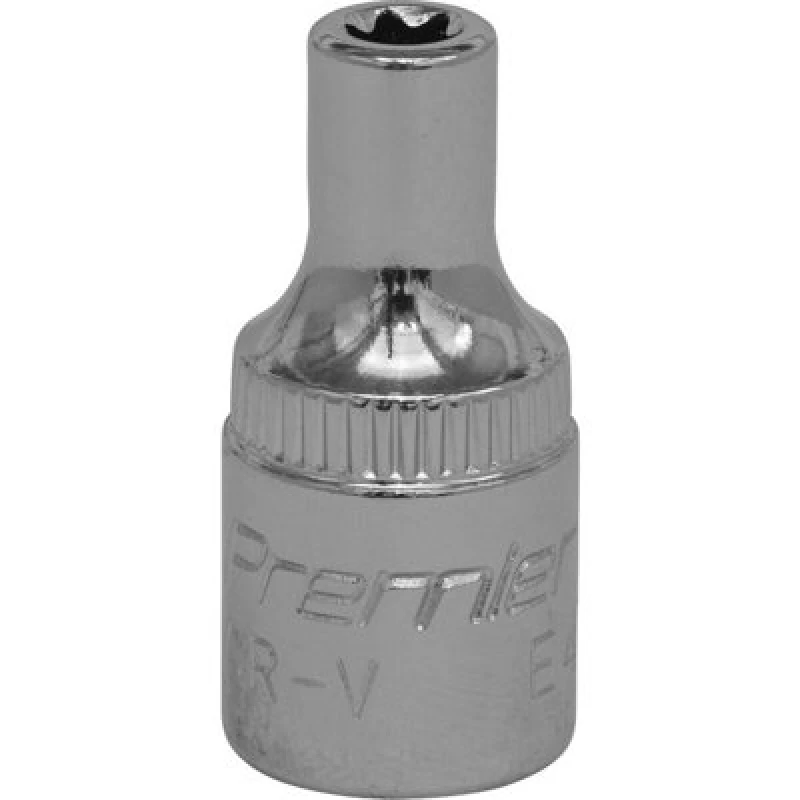 Image of Loops E4 TRX Star Socket Bit - 1/4" Square Drive - PREMIUM Drop Forged Head Knurled Multi