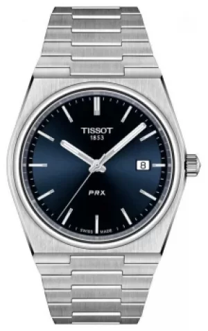 Image of Tissot Mens PRX 40mm Quartz Blue Dial T1374101104100 Watch