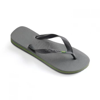 Image of Havaianas Brasil Mens Flip Flops - Grey 5178