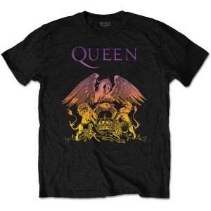 Image of Queen - Gradient Crest Mens Medium T-Shirt - Black