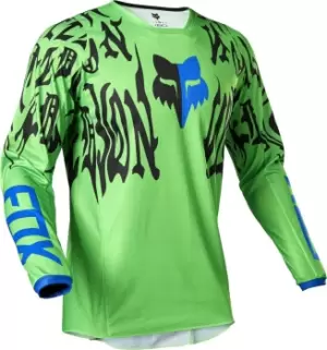 Image of FOX 180 Peril Motocross Jersey, green-yellow, Size S, green-yellow, Size S