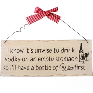 Image of I Know It's Unwise Hanging Sign