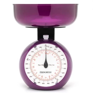 Image of Progress BW04779P Orb Kitchen Scale 5KG - Purple