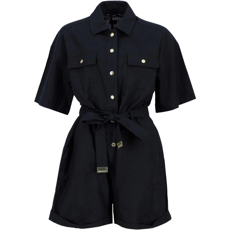 Image of Barbour International Priya Playsuit Black female 8 (XS)