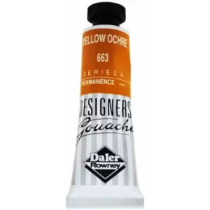 Image of Daler-Rowney 136005663 Designers' Gouache Paint 15ml Yellow Ochre