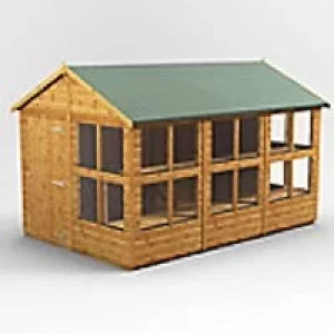 Image of Power Garden Shed 128PAPS Golden Brown 12x8