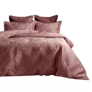 Image of Paoletti Palmeria Contemporary Oxford Pillowcase (50cm x 75cm) (Blush)
