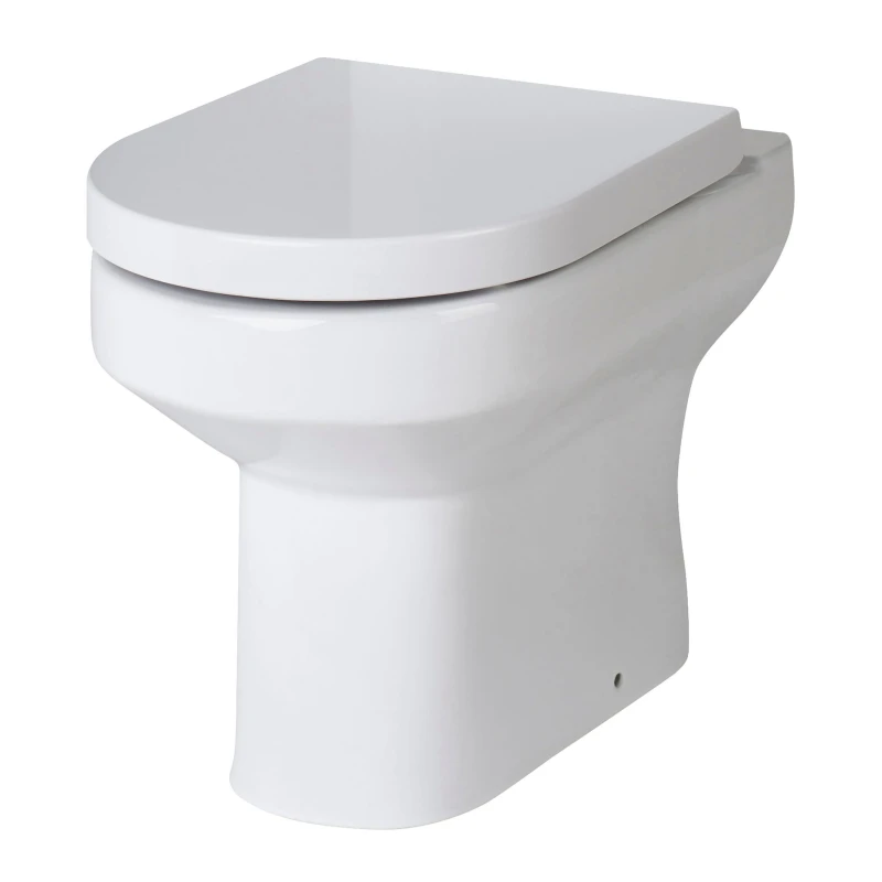 Image of Balterley Back Round Back To Wall Toilet Pan - 410mm x 370mm x 520mm White