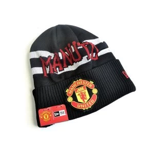 Image of New Era Manchester United Black Oversized Cuff Knit